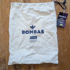 Bombas drawstring shoe dust bag cream blue